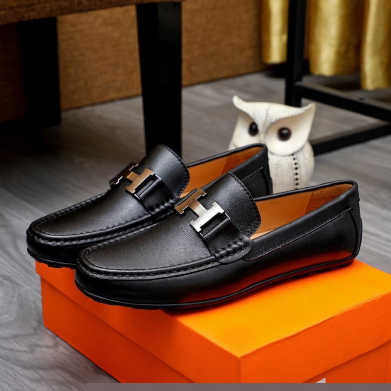 H**mes leather shoes